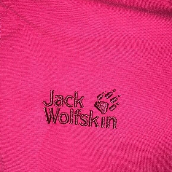 Pink Jack Wolfskin Womens Function 65 Organic Zip Hood Collar Hiking Jacket #899 - Picture 3 of 13